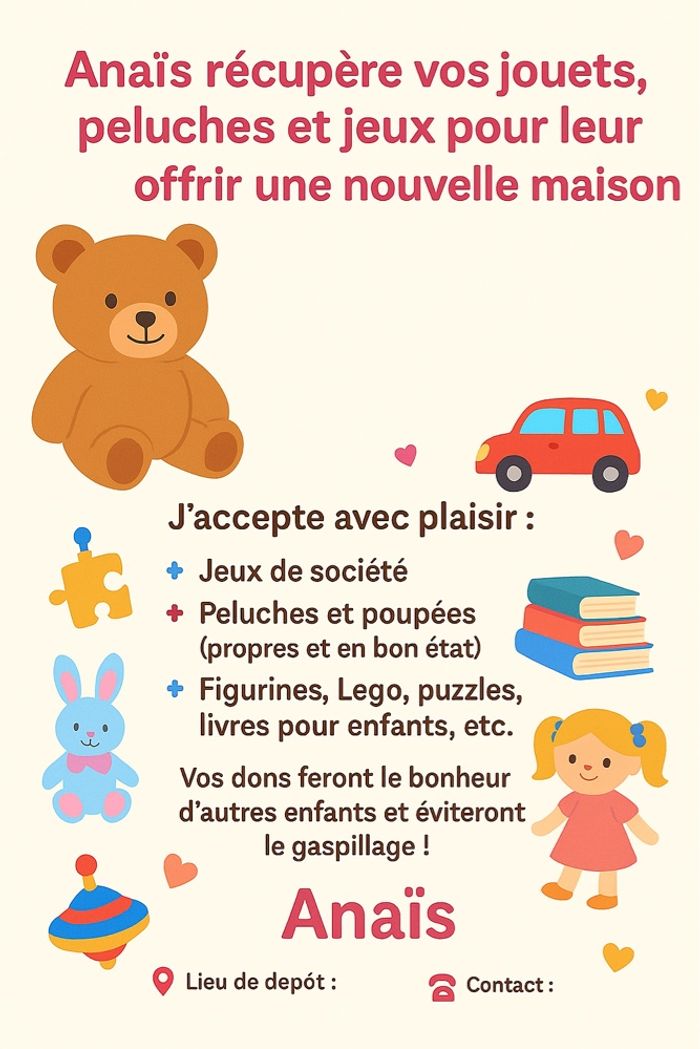 Donnez une nouvelle vie à vos jouets !