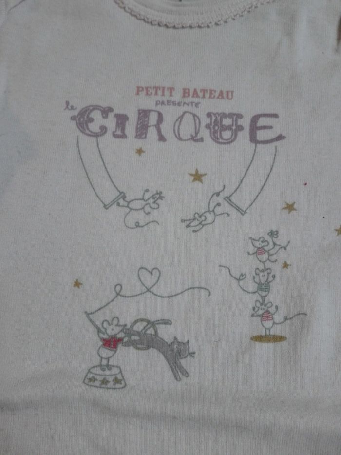 Body bodie petit bateau rose cirque bébé fille 18 mois - photo numéro 2