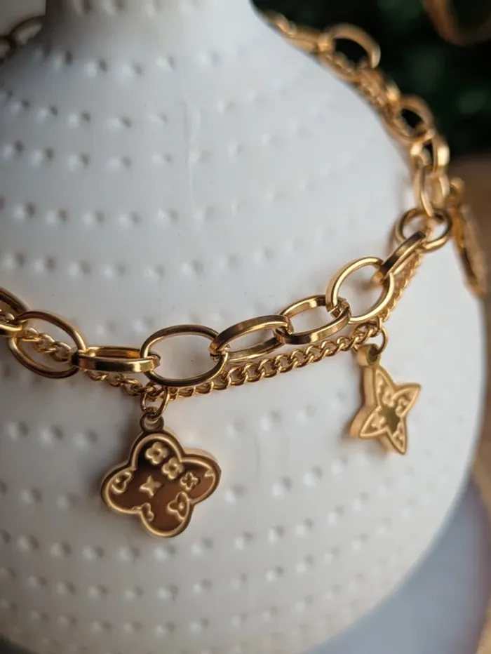 Bracelet tendance doré - photo numéro 3