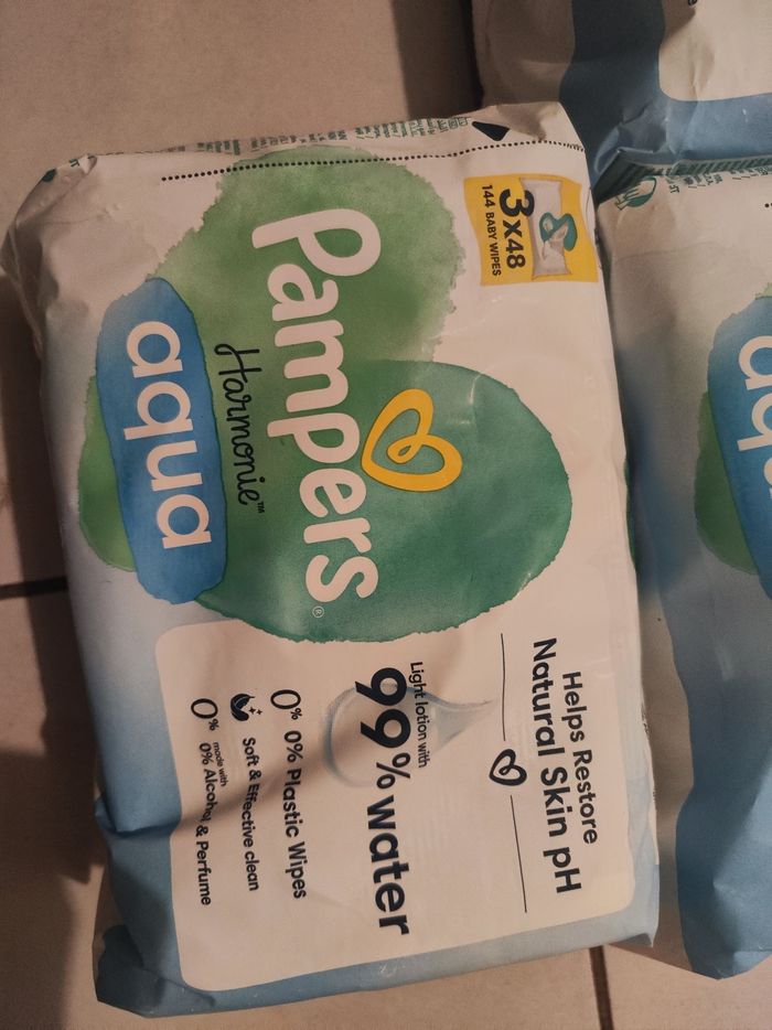 Lingettes Pampers harmonie aqua - photo numéro 2