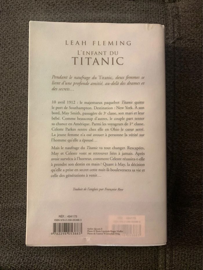 Livre l’enfant du Titanic - photo numéro 2