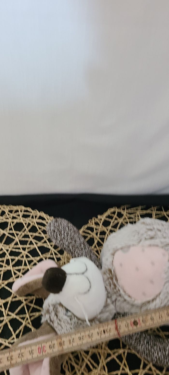 SOURIS FILLE NAHIA MARRON AVEC GROS COEUR ROSE Louise Mansen - photo numéro 4