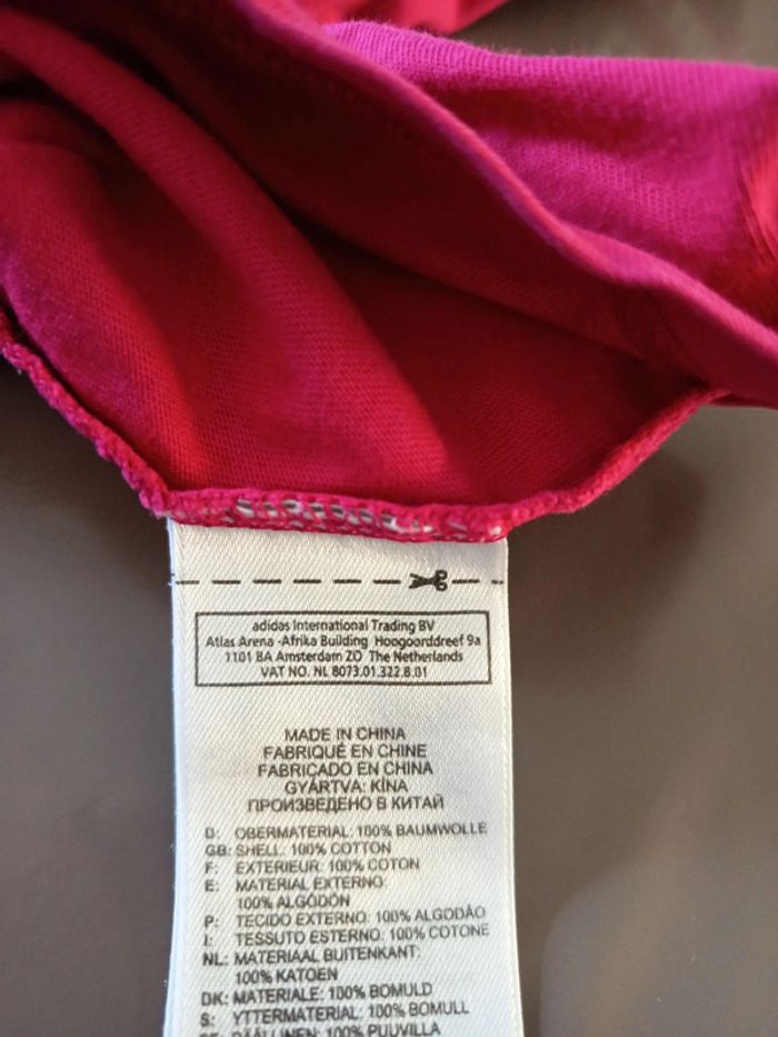 Tee shirt Adidas fushia - photo numéro 6