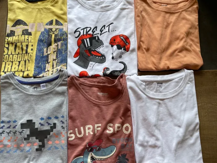 Lot 6 tee-shirts 12 ans