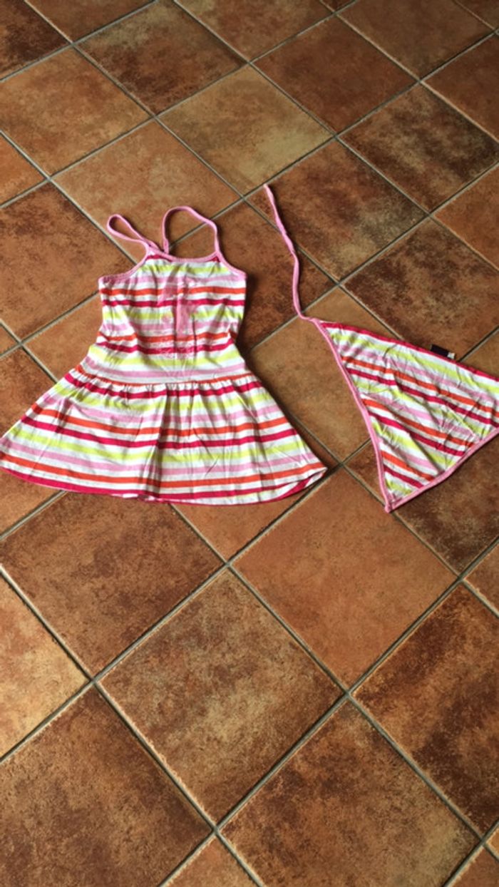 Robe d été sergent major 5 ans avec foulard à sorti taille unique - photo numéro 5