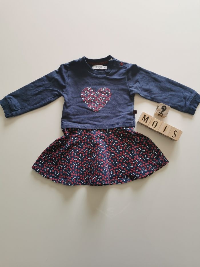 Ensemble bleu/bordeaux Dirkje - photo numéro 2