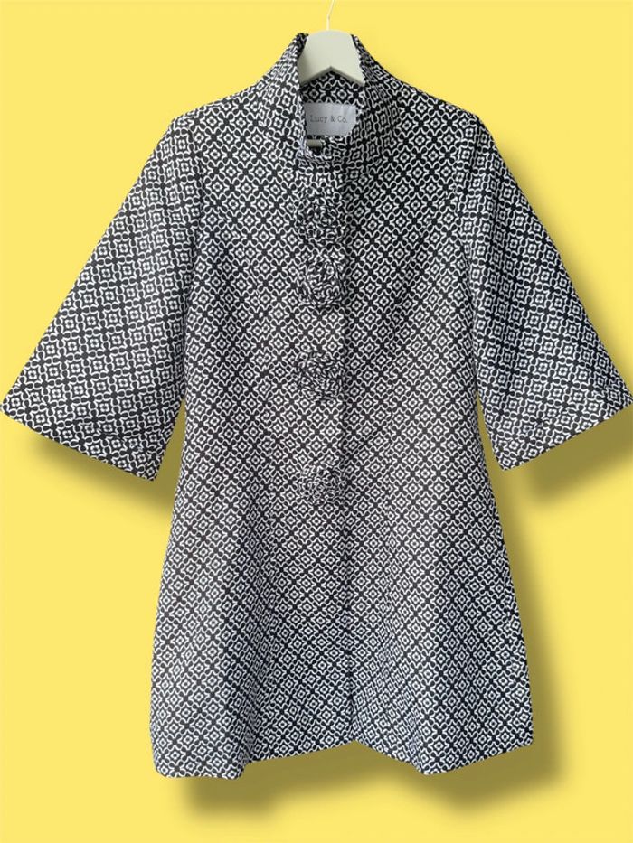 Veste léger / veste boutons fleurs