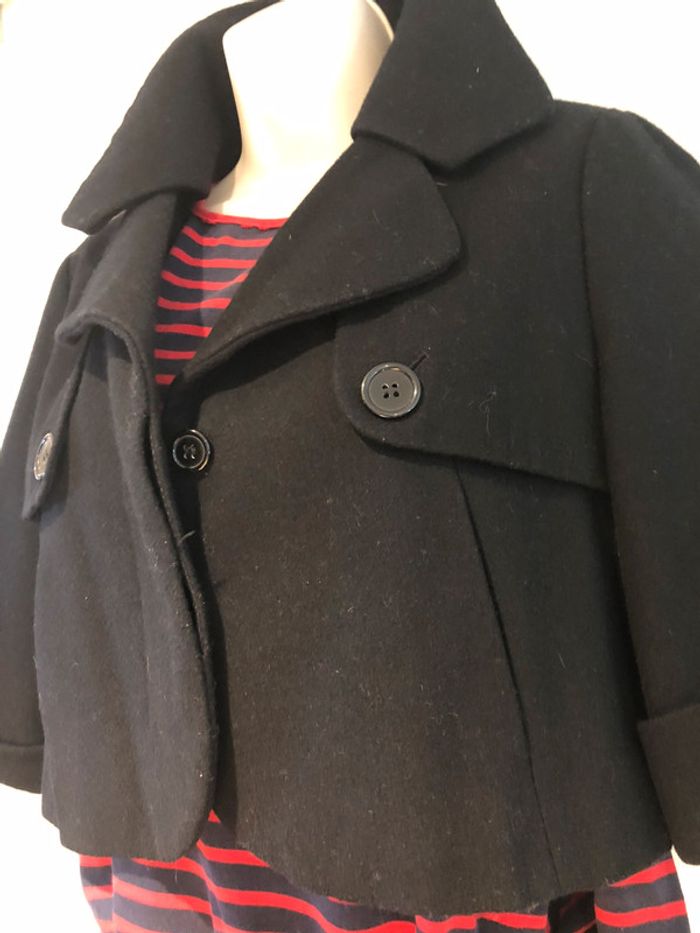 Camaïeu petite veste matière Caban taille 38 - photo numéro 20