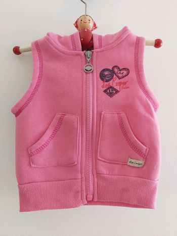 Gilet fille sans manches avec fermeture zippée Lee Cooper 3 mois en très bon état (78)