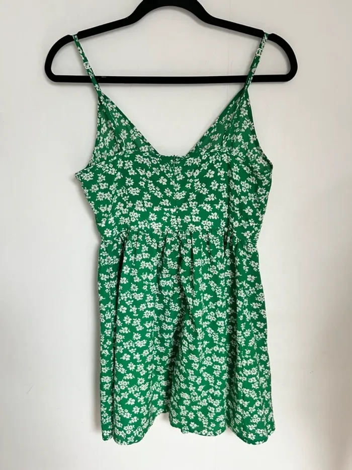 Robe verte à fleurs femme taille M shein - photo numéro 3