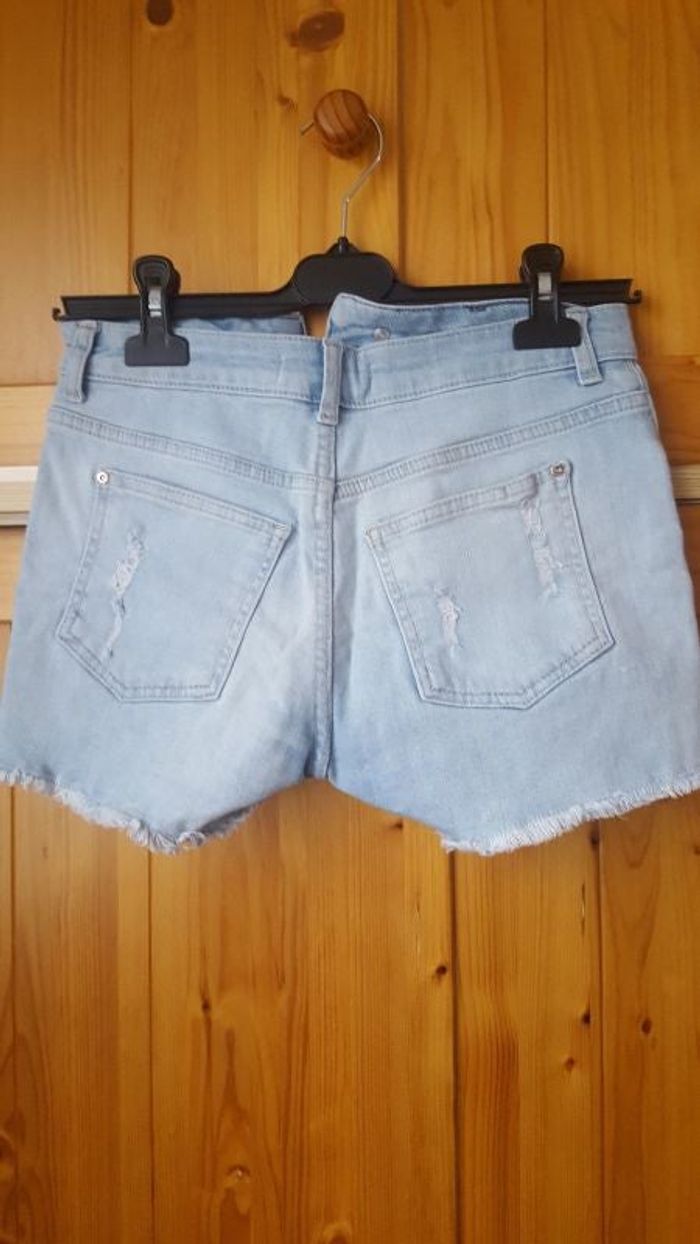 Short jeans bleu clair