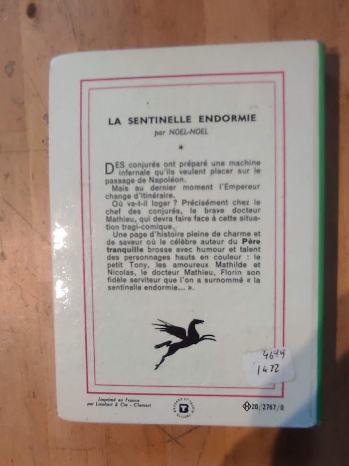 La sentinelle endormie Noël-Noël Bibliothèque verte cartonnée 1967 - photo numéro 3