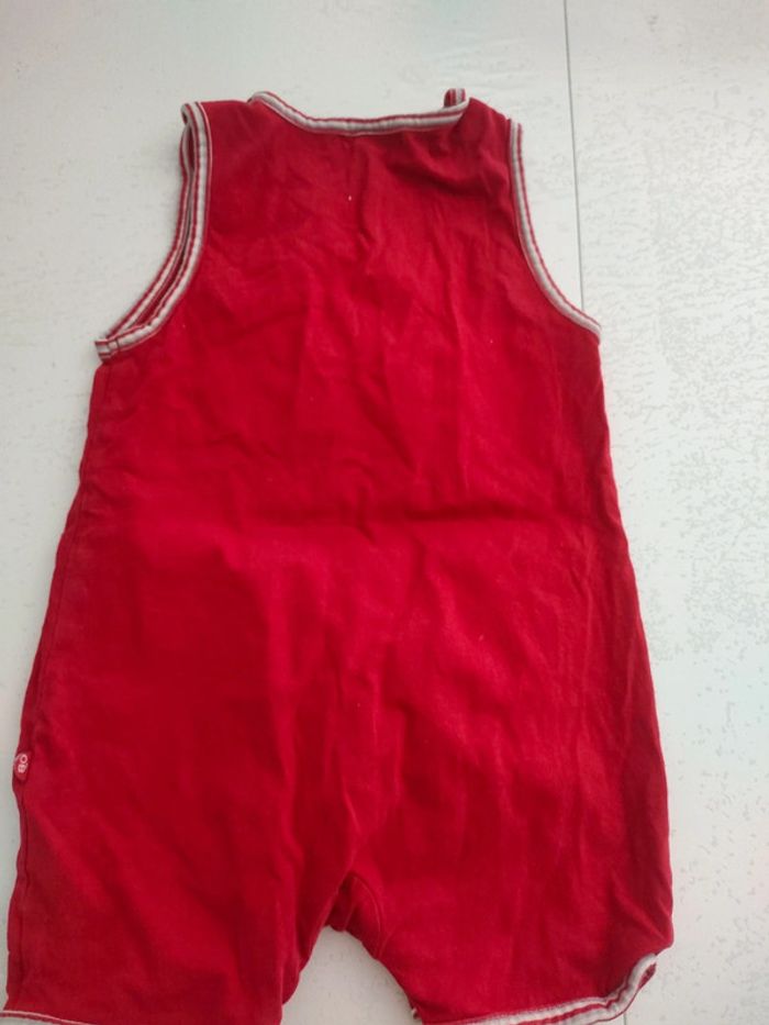 Combinaison ensemble grenouillère obaibi 12 mois 1 an mer crabe - photo numéro 2