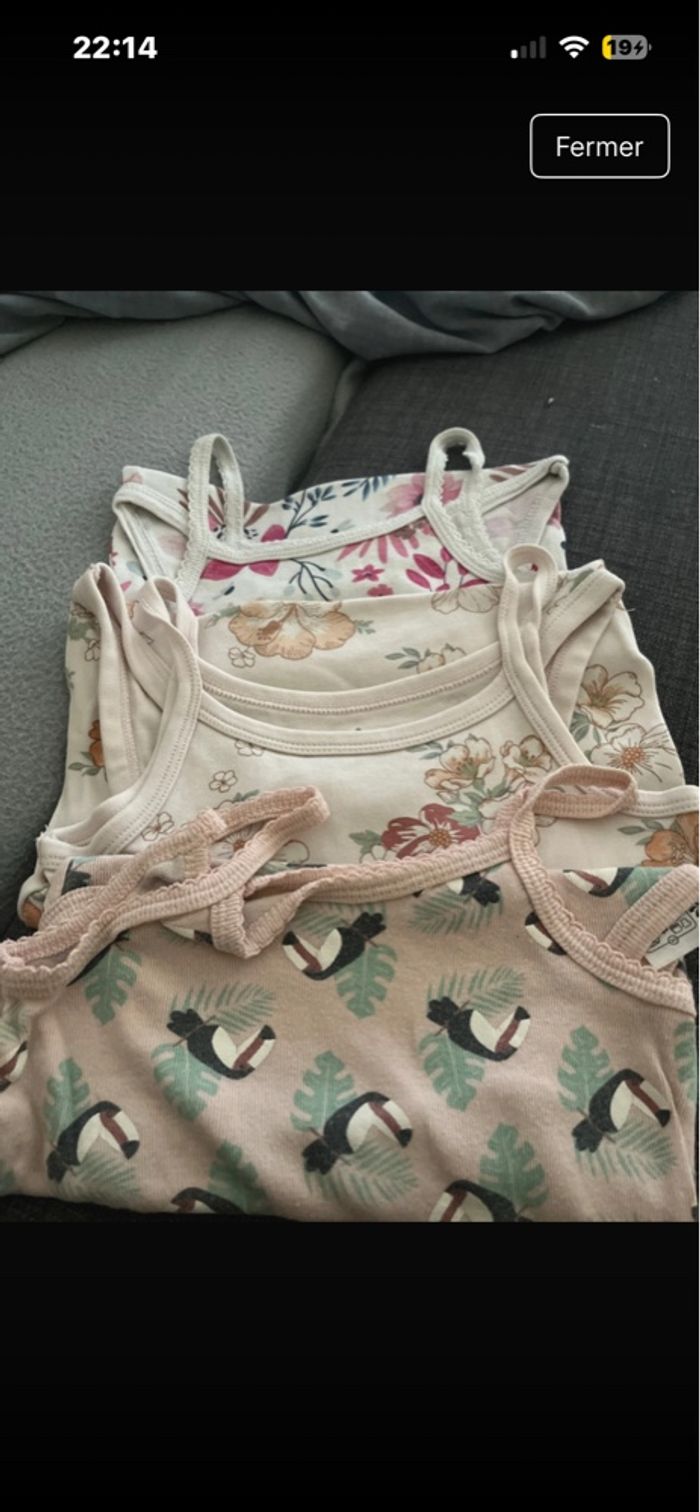 Lot bodies bretelles