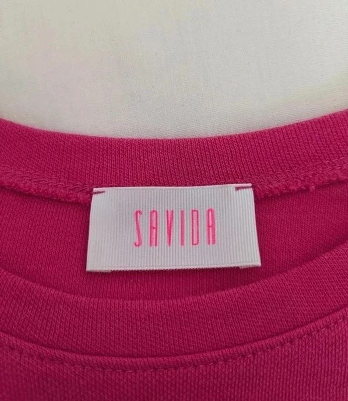 Blouse top chic fleurs - Savida - taille 40/42 - photo numéro 4