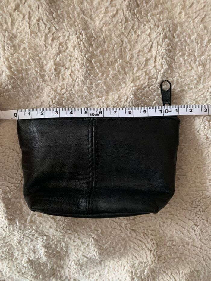 Porte -monnaie noir simili cuir ( neuf ) - photo numéro 3