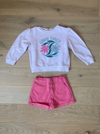 Ensemble sweat et short Okaidi