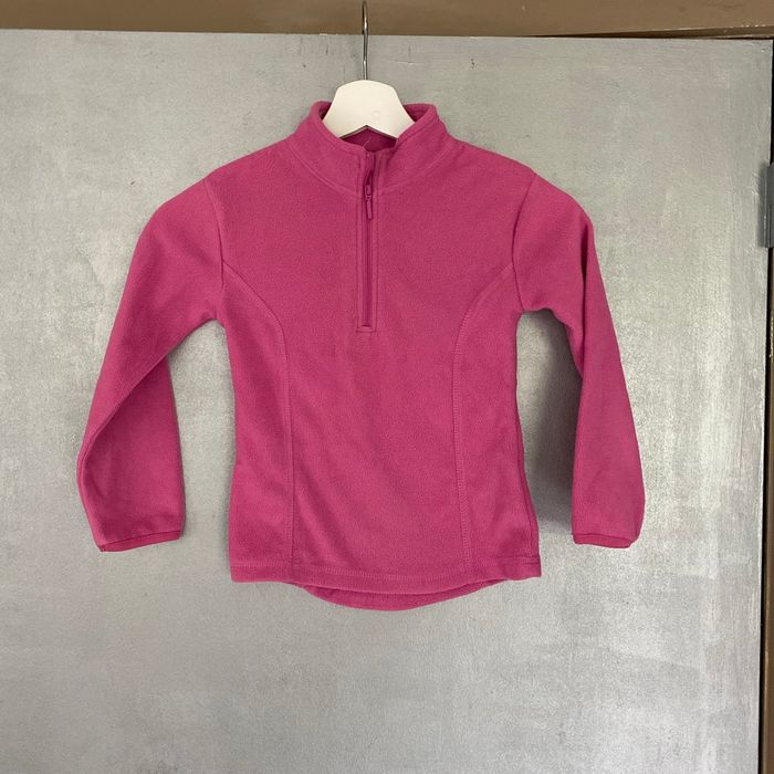 Polaire avec col zippé rose taille 6 ans