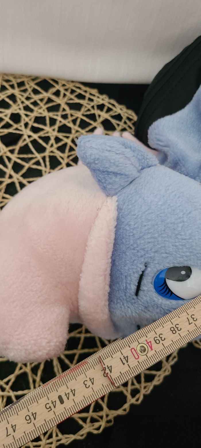 Peluche Sac à dos SCHTROUMPF PEYO Ange Bleu Vintage 1987 40 cm - photo numéro 5