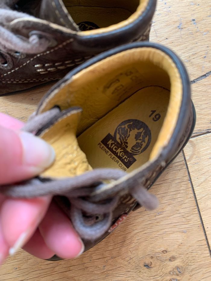 Chaussures Kickers marrons taille 19 - photo numéro 7