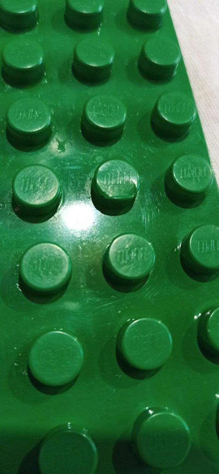 Plaque de base décor lego duplo verte - photo numéro 9