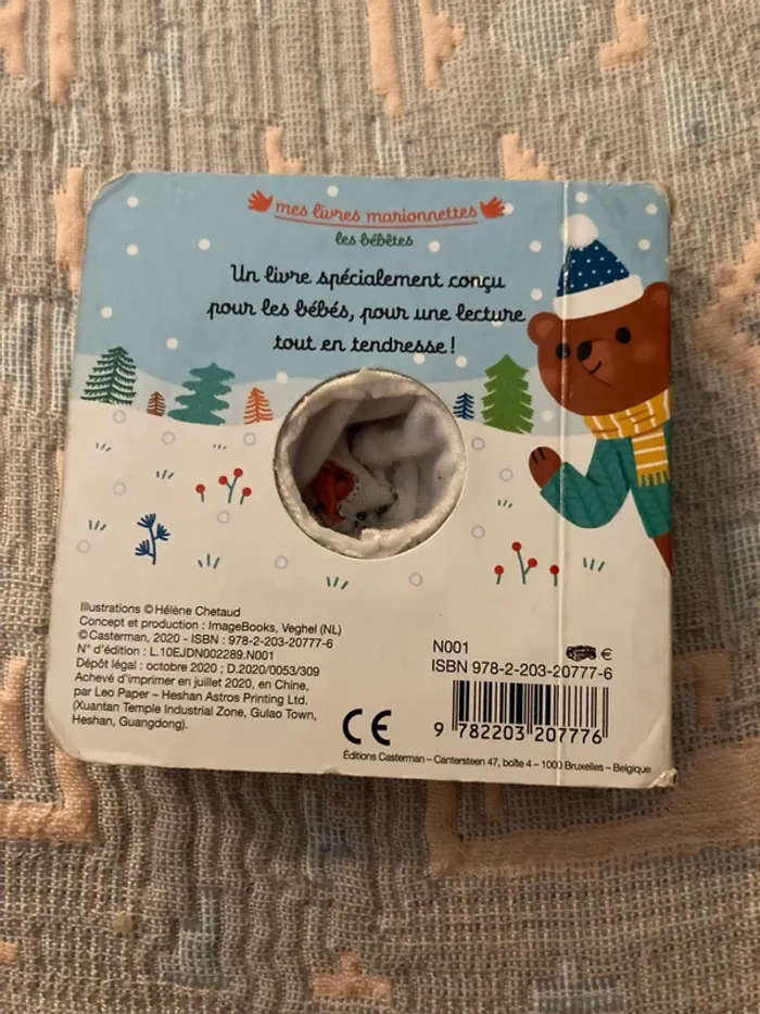 livre marionette « bonhomme de neige » - photo numéro 2