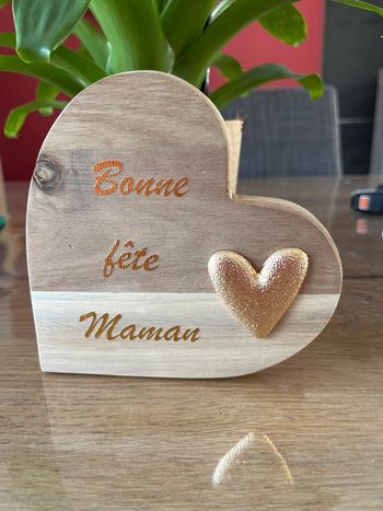 Cœur à poser fête des mères 
