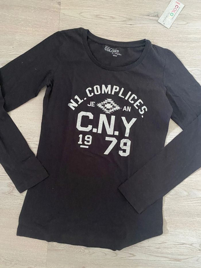 Tee shirt T-shirt Complices taille 42 44 Neuf val 17,99