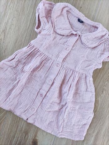 Robe rose col Claudine Kiabi 18 mois