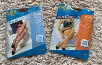 Lot de 2 paires de collants 15DEN Lycra taille 4XL