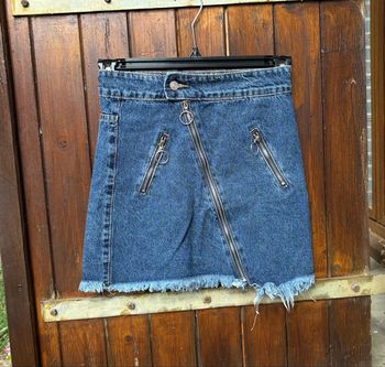👗 Jupe courte en jean – Taille 34 – Momokrom