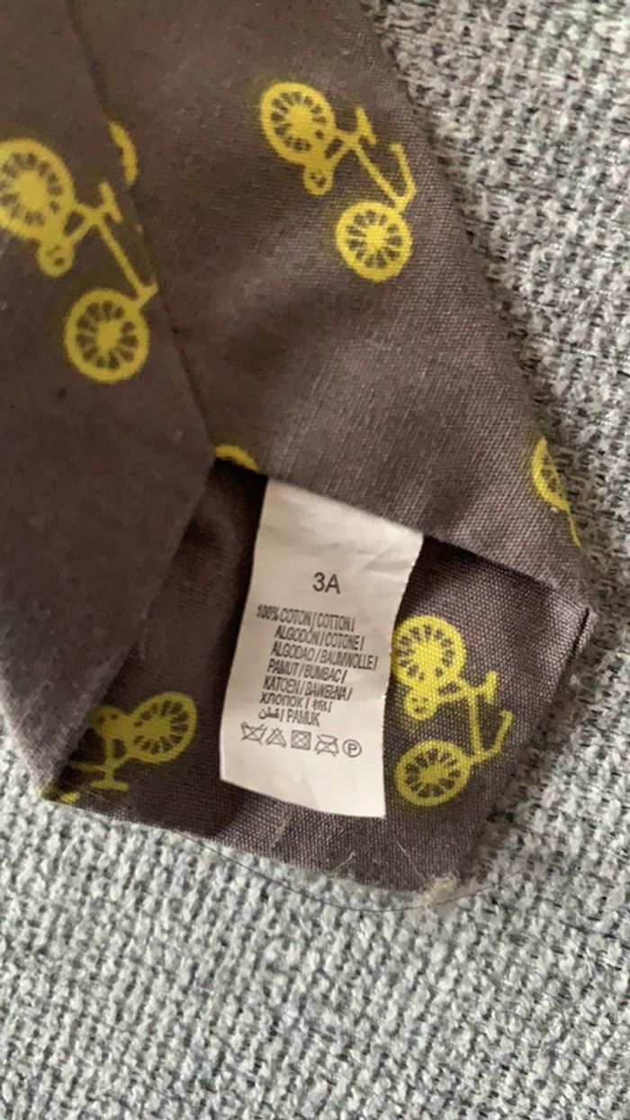 Cravate vélo enfant ~3 ans fermeture à scratch velcro - photo numéro 4