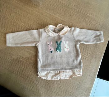 Haut pull chemise 3 mois fille