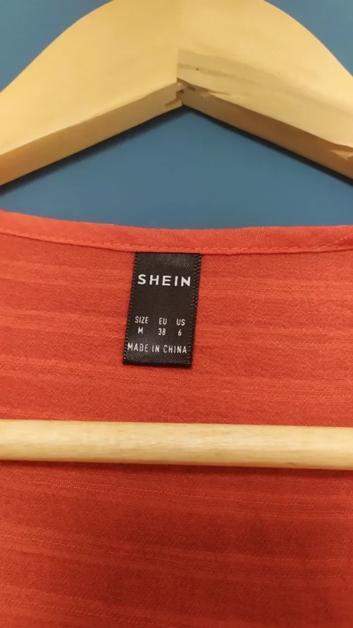 Blouse fluide "Shein" de couleur orange - photo numéro 3