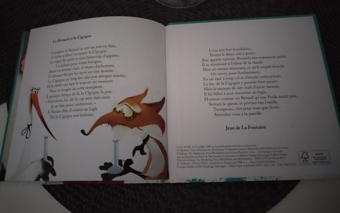 Livre "Le renard et la cigogne" neuf - photo numéro 5