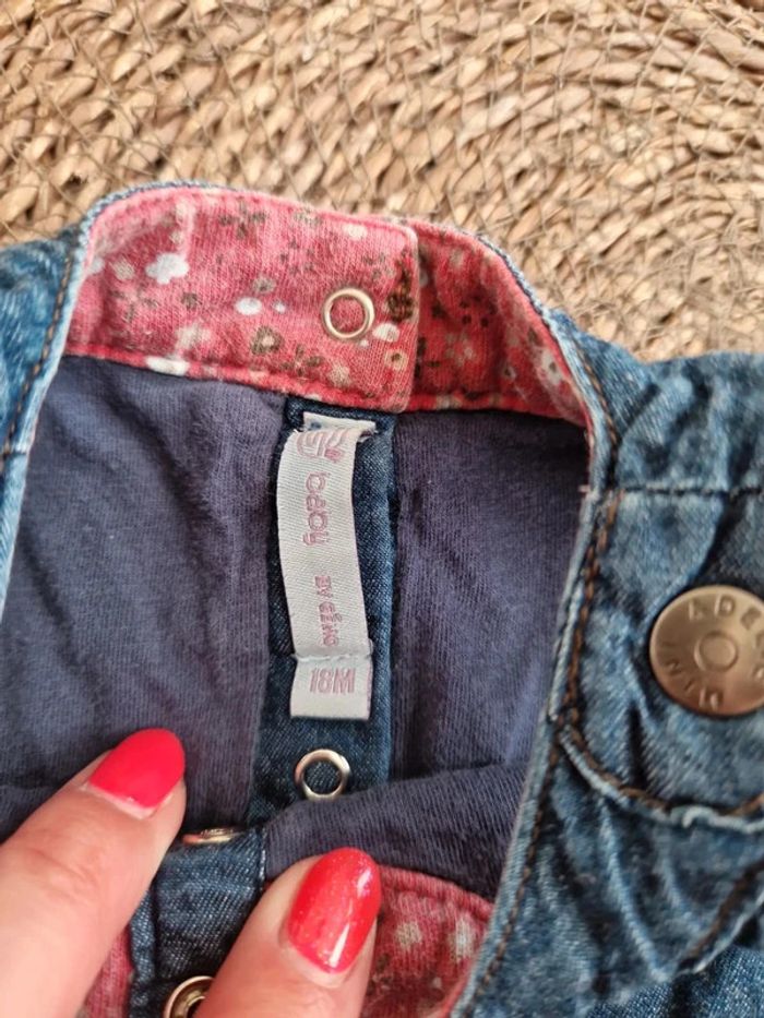 Jolie robe en jean taille 18 mois - photo numéro 3