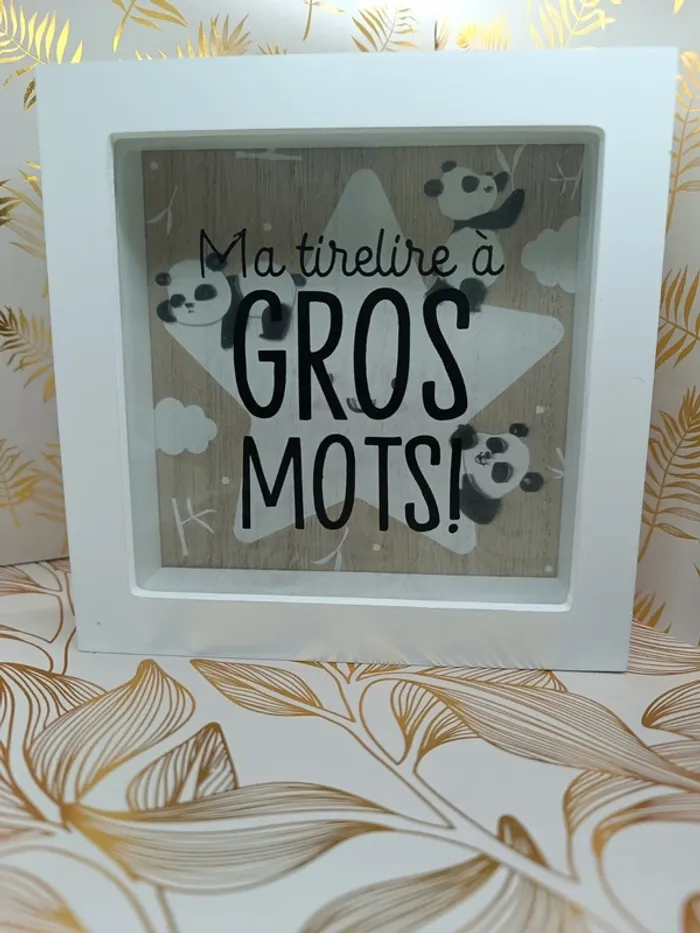 Tirelire à gros mots – Panda collector pour vocabulaire corsé
