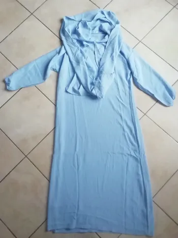 Abaya voile intégré - Robe de prière fille 11 - 12 ans Neuve!!