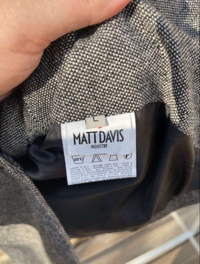 Veste style blazer gris chiné - Matt Davis - photo numéro 2