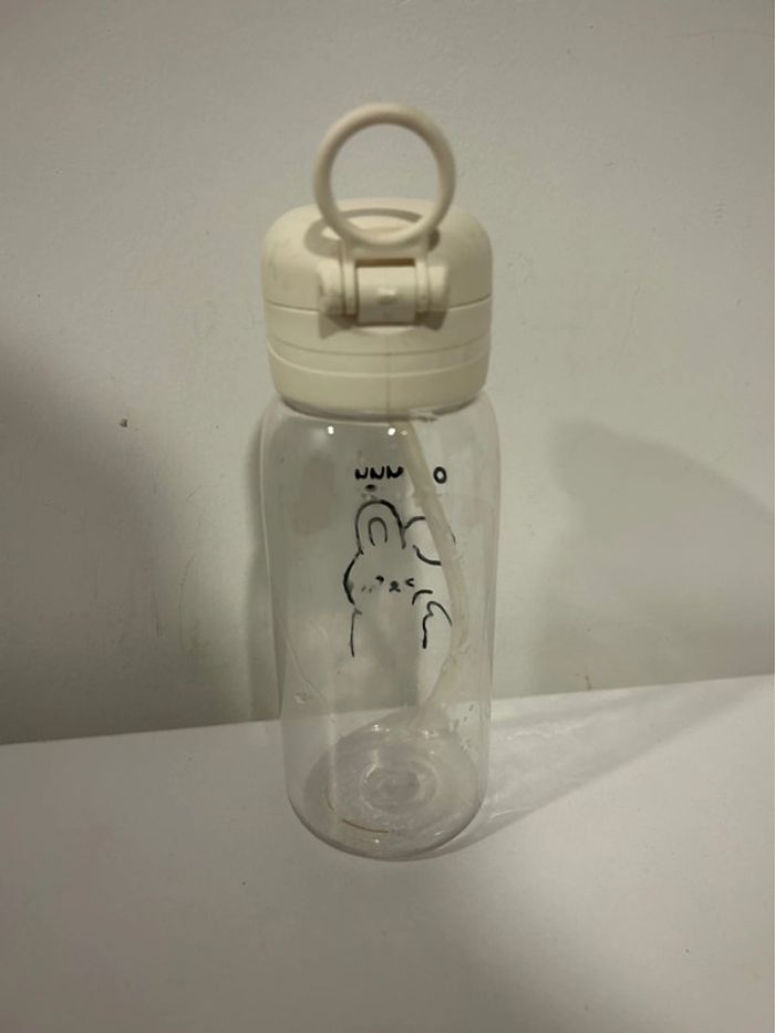 Gourde Kawaii avec paille intégrée - Neuve - photo numéro 3
