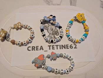 Attache tétine personnalisée 