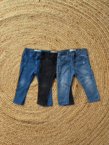 Lot de 3 «jeggings » Zara - 12-18 mois
