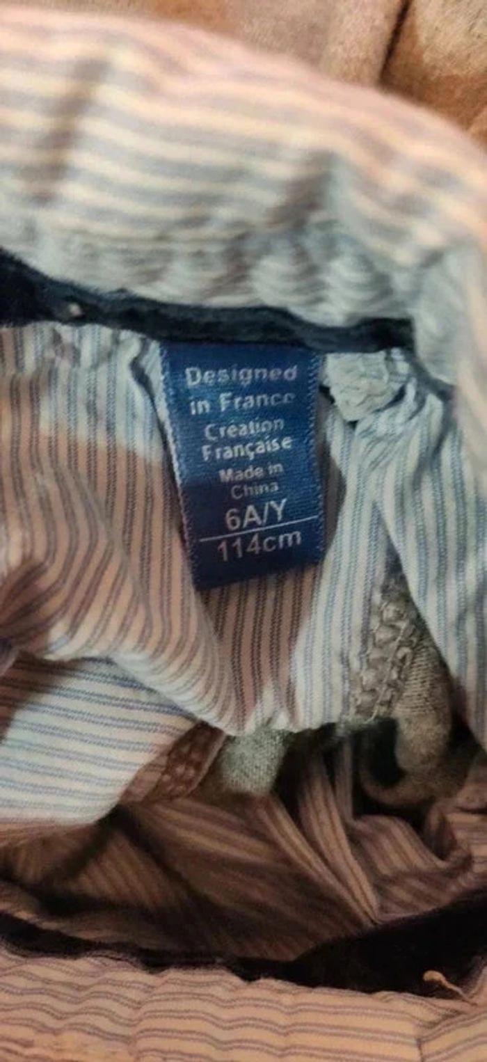 Polo ml gris effet 2 en 1 Okaïdi 6 ans - photo numéro 4