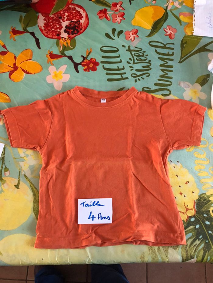 Lot de 7 t shirts manches courtes garçon 4 ans - photo numéro 4