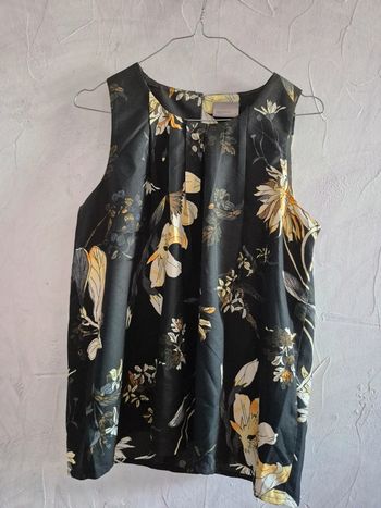 Débardeur long motif fleur