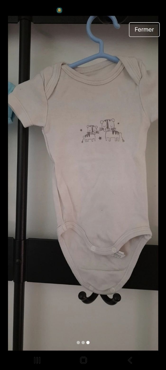 Lot de 2 bodies taille 3 Mois - photo numéro 3