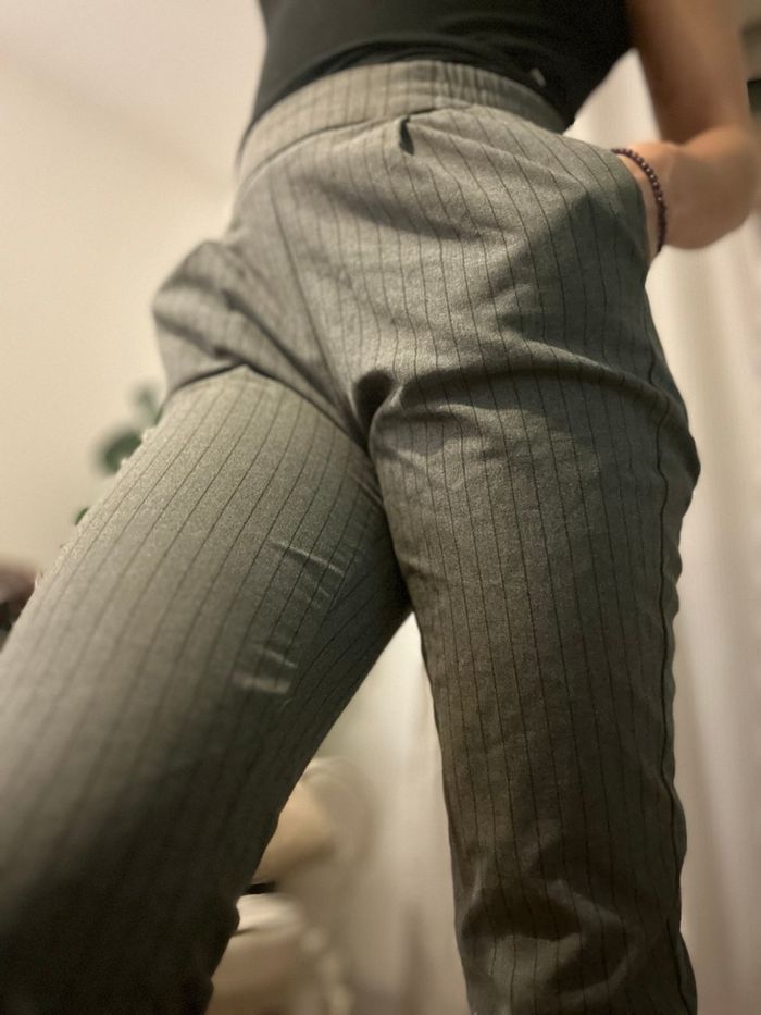 Pantalon gris élégant pimkie à rayures - photo numéro 3