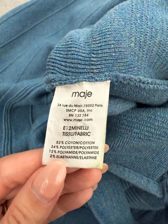 Robe Maje été bleue taille 2 soit M parfait état - photo numéro 11