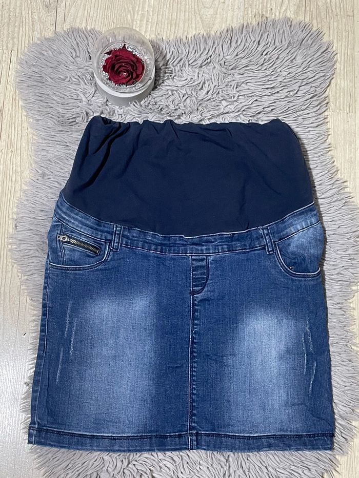 Jupe en jean de maternité