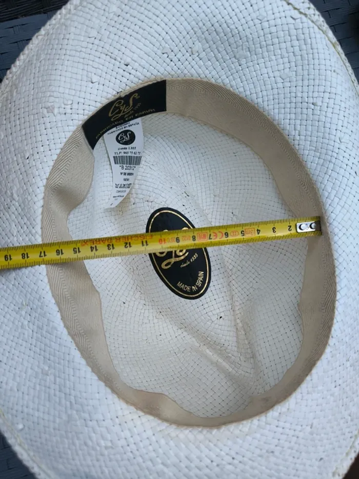Chapeau paille sombrero Costa y soler - photo numéro 9